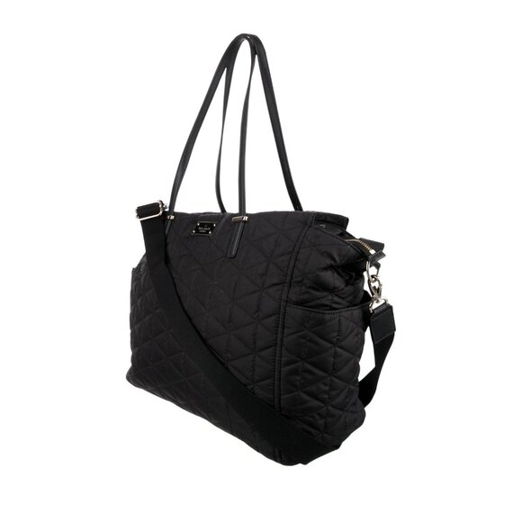 Kate Spade KAYLIE Baby Diaper Bag Quilted Wilson Road Black Nylon - Picture 2 of 3